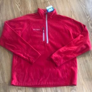 Columbia mens Fleece Half Zip Jacket. NWT